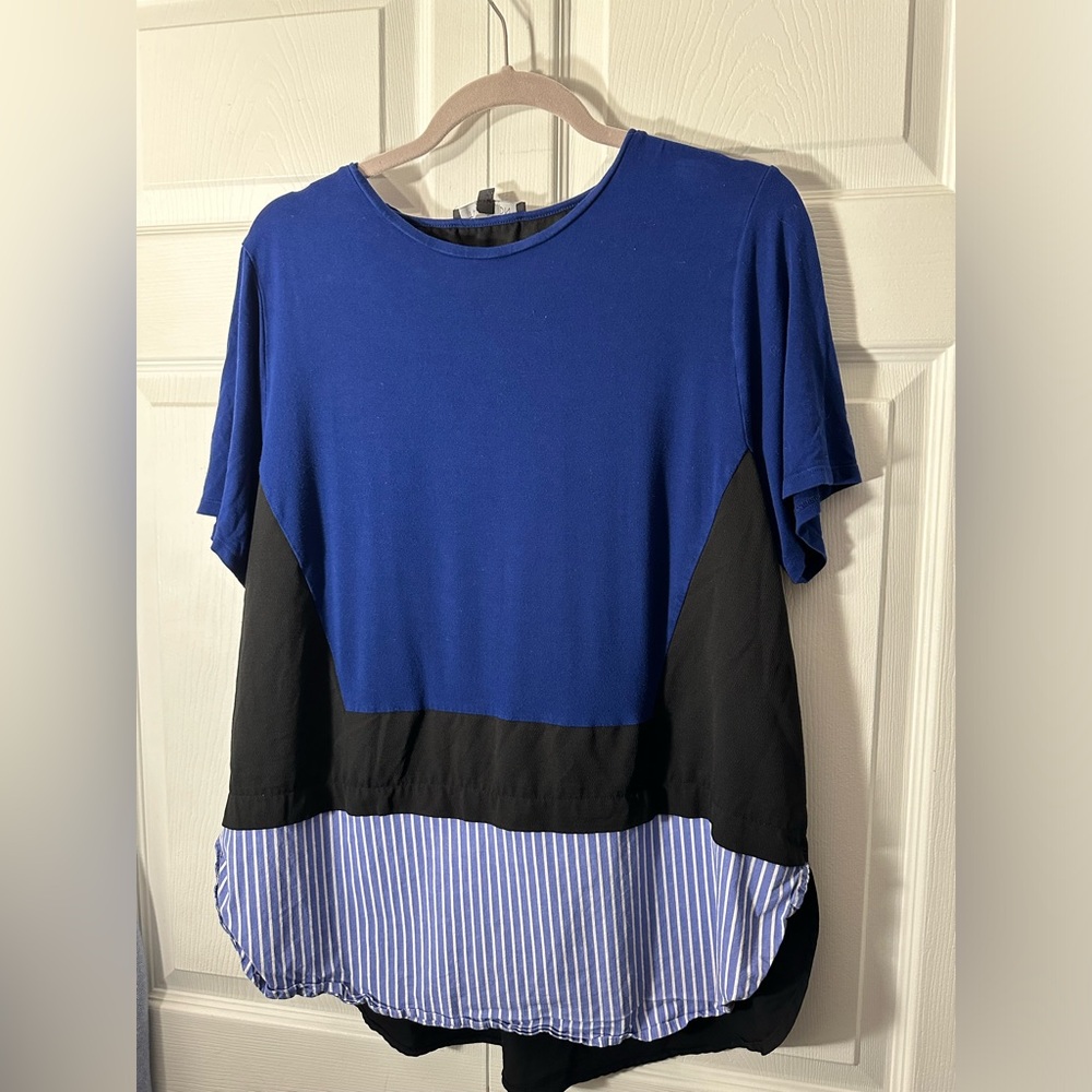 COPY - Thakoon design nation shirt . Mixed material size xl